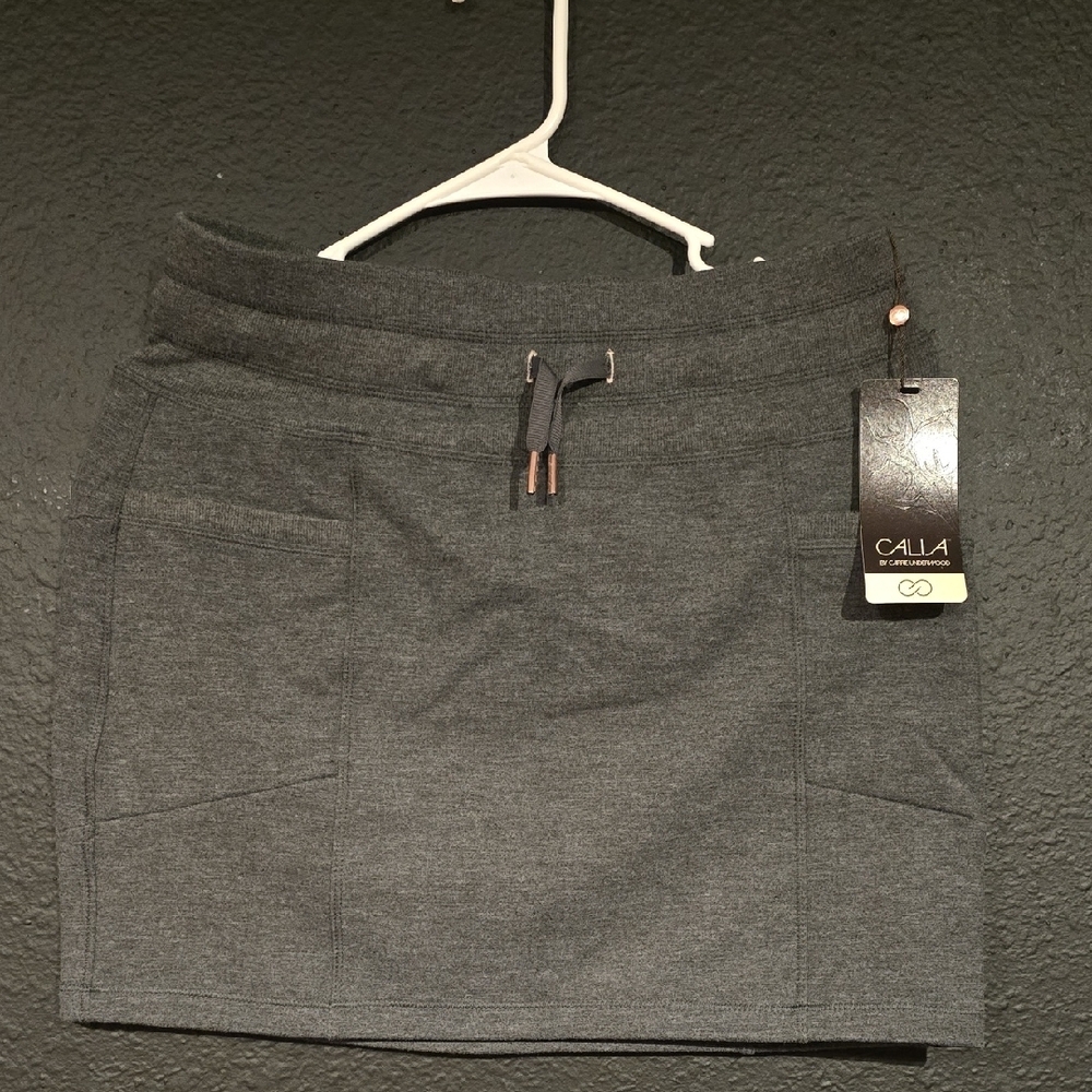 CALIA by Carrie Underwood Gray Mini Skirt